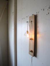 画像2: No.77　ガラス漏斗の壁掛けライト(2) (2)