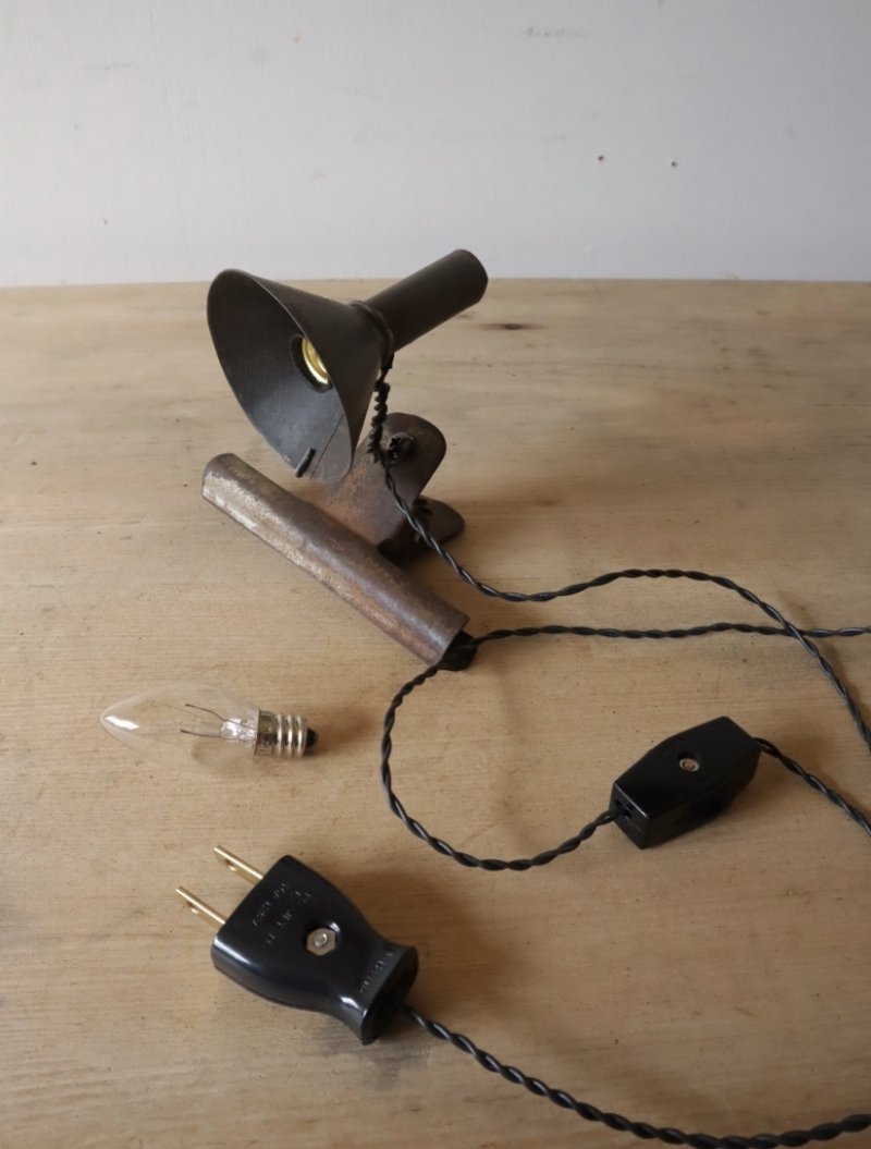 画像1: No.87 ブリキ漏斗のクリップ付き3wayライト