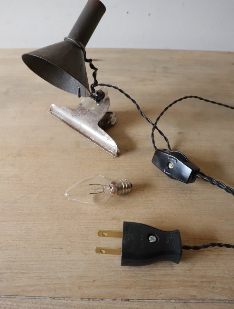 画像1: No.88 ブリキ漏斗のクリップ付き3wayライト