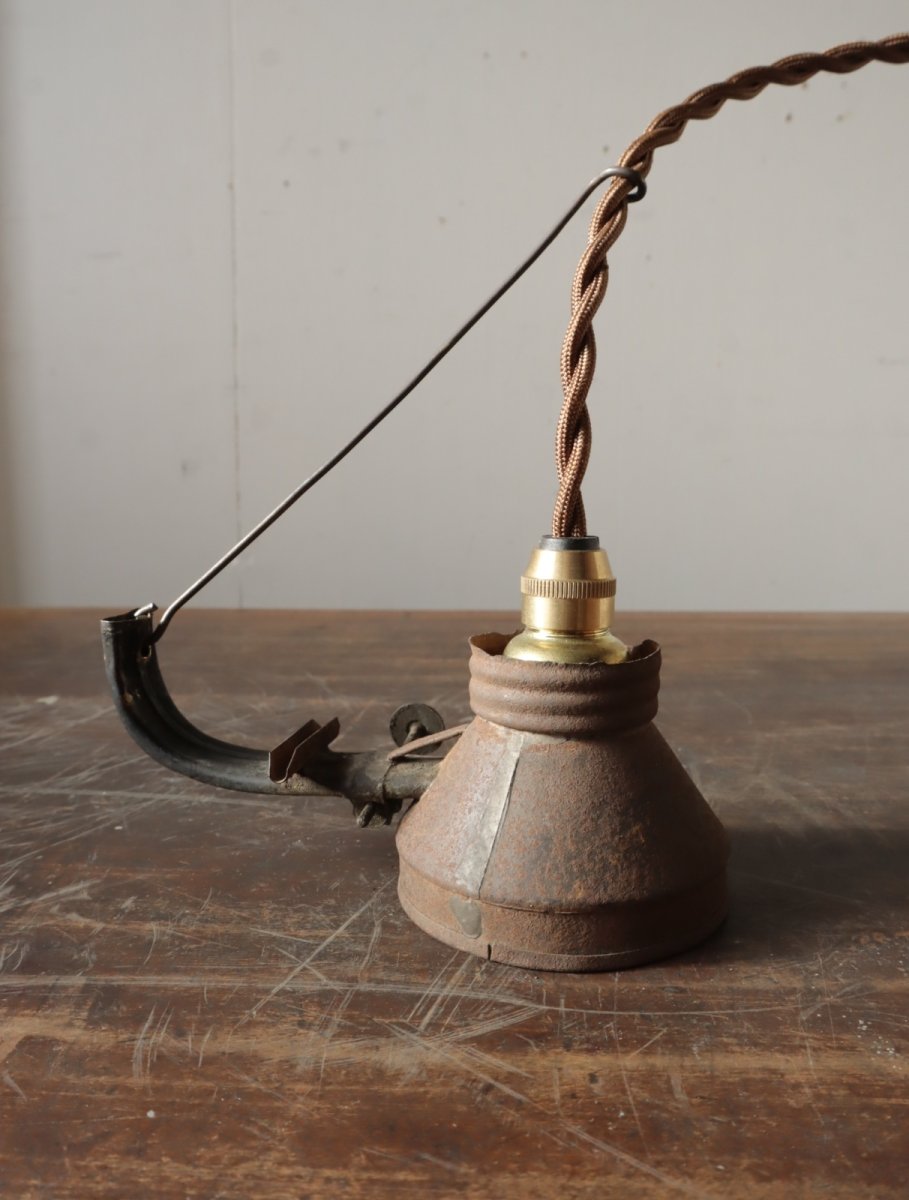 画像19: No.99　オイルランプ部品の吊り下げライト (19)