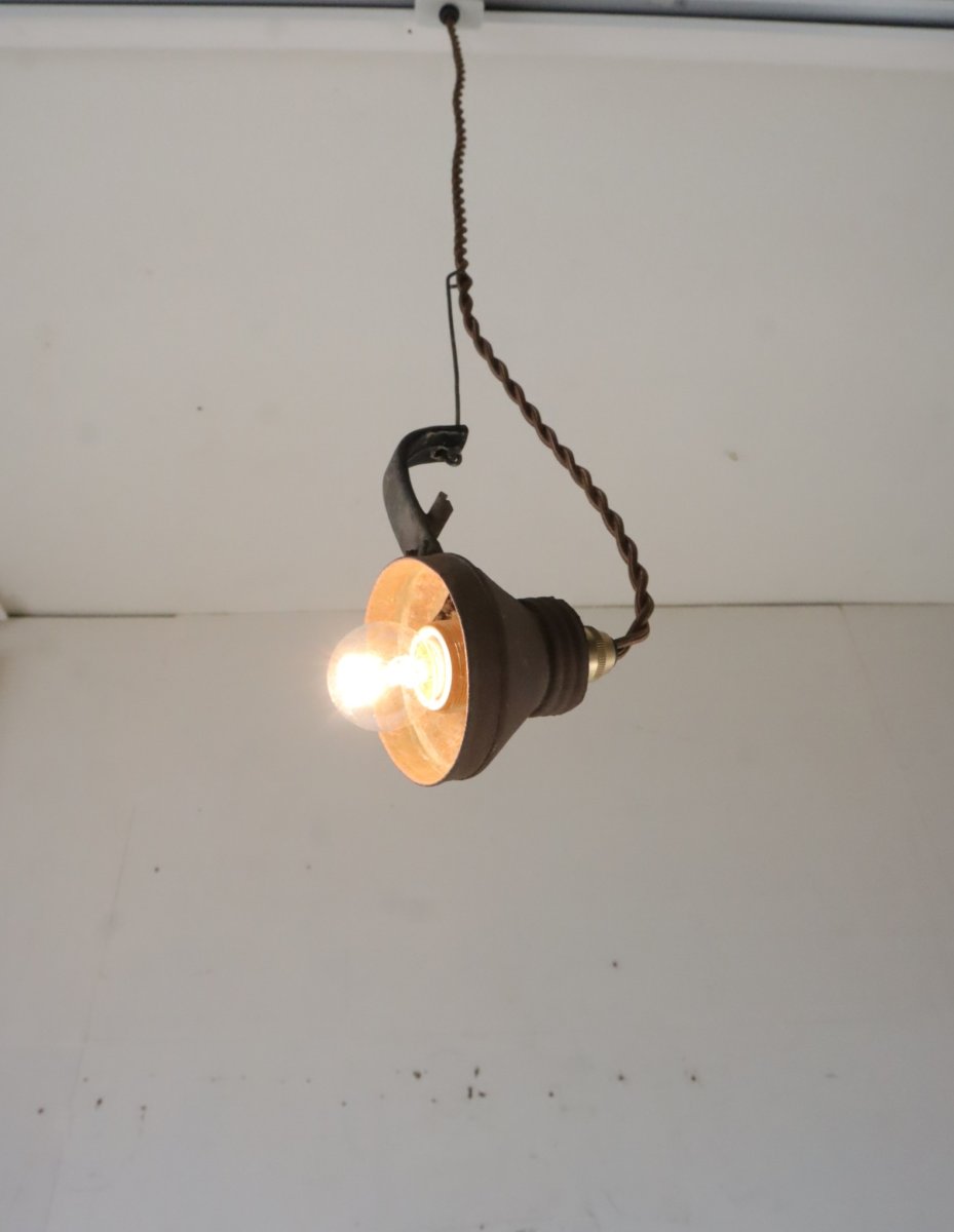 画像6: No.99　オイルランプ部品の吊り下げライト (6)