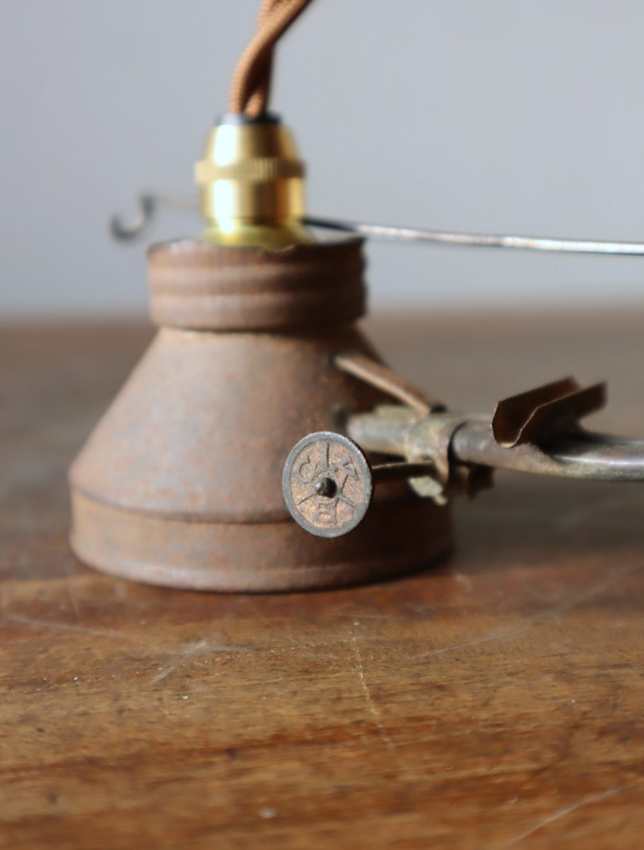 画像22: No.99　オイルランプ部品の吊り下げライト (22)