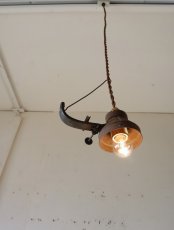 画像9: No.99　オイルランプ部品の吊り下げライト (9)