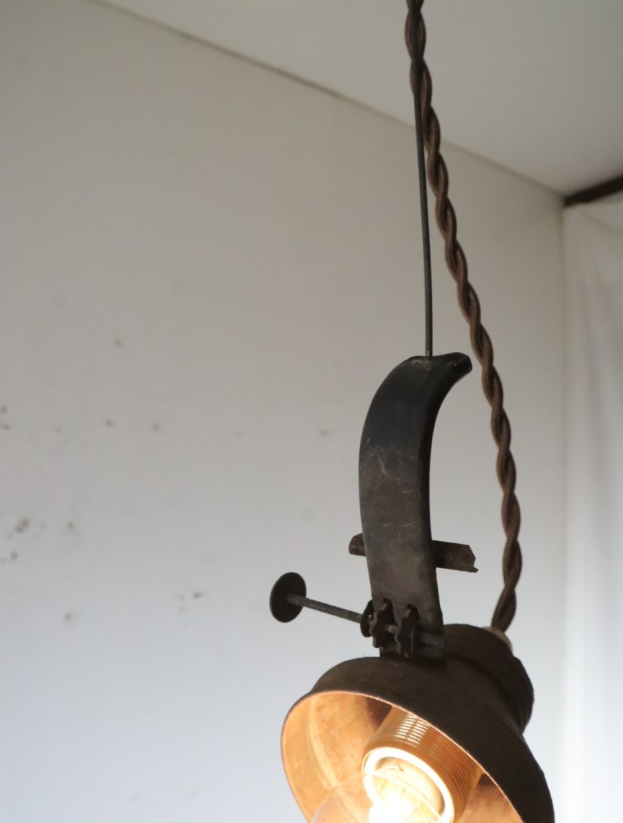 画像3: No.99　オイルランプ部品の吊り下げライト (3)