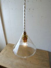 画像8: No.105　ガラス漏斗のペンダントライト(大) (8)