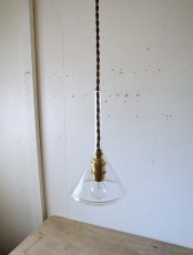 画像28: No.106　ガラス漏斗のペンダントライト(中) (28)