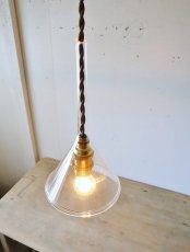 画像21: No.106　ガラス漏斗のペンダントライト(中) (21)