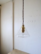 画像24: No.106　ガラス漏斗のペンダントライト(中) (24)
