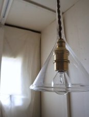画像29: No.106　ガラス漏斗のペンダントライト(中) (29)