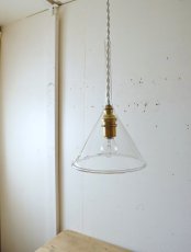 画像10: No.105　ガラス漏斗のペンダントライト(大) (10)