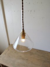 画像21: No.105　ガラス漏斗のペンダントライト(大) (21)