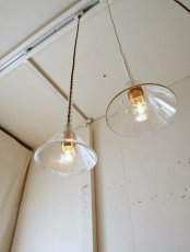 画像3: No.106　ガラス漏斗のペンダントライト(中) (3)