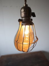 画像8: No.103　真鍮ガード付きペンダントライト (8)