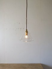 画像17: No.105　ガラス漏斗のペンダントライト(大) (17)