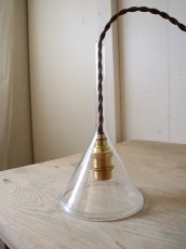 画像30: No.106　ガラス漏斗のペンダントライト(中) (30)