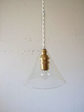 画像11: No.106　ガラス漏斗のペンダントライト(中) (11)