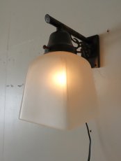 画像5: No.111　磨りガラスのブラケットライト (5)