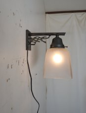 画像4: No.111　磨りガラスのブラケットライト (4)