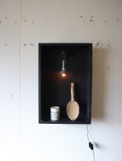 画像3: No.119　時計木箱の壁掛け飾り棚 (3)