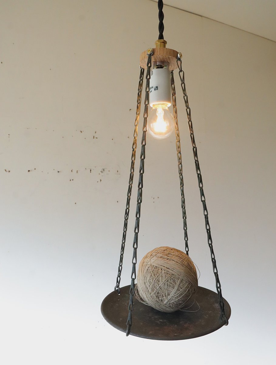 画像3: No.126　真鍮皿のペンダントライト (3)