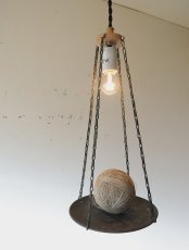 画像3: No.126　真鍮皿のペンダントライト (3)