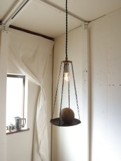 画像2: No.126　真鍮皿のペンダントライト (2)