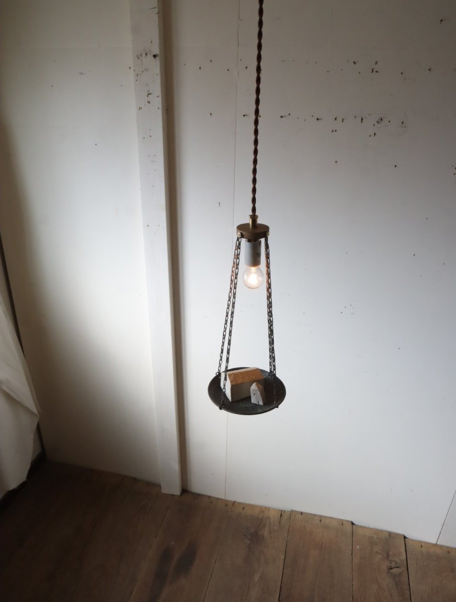 画像5: No.125　真鍮皿のペンダントライト (5)