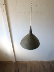 画像5: No.122　銅製漏斗のペンダントライト (5)