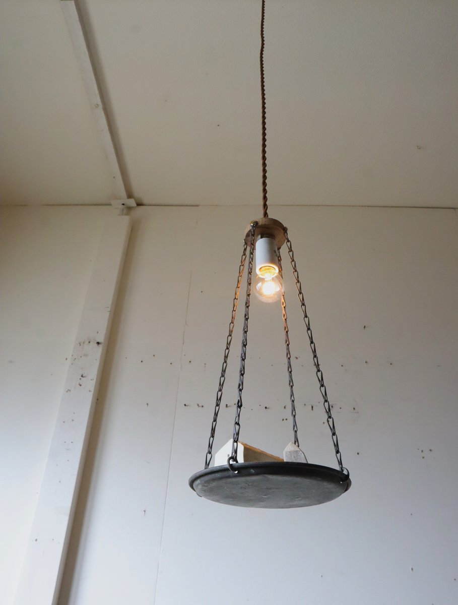 画像10: No.125　真鍮皿のペンダントライト (10)