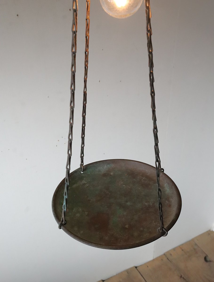 画像13: No.124　真鍮皿のペンダントライト (13)