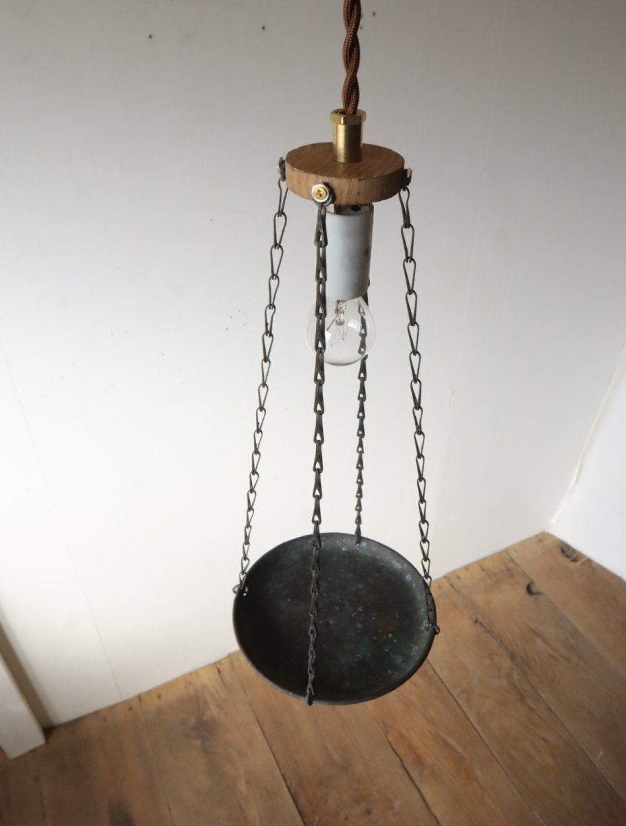 画像17: No.125　真鍮皿のペンダントライト (17)