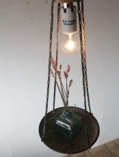 画像9: No.124　真鍮皿のペンダントライト (9)