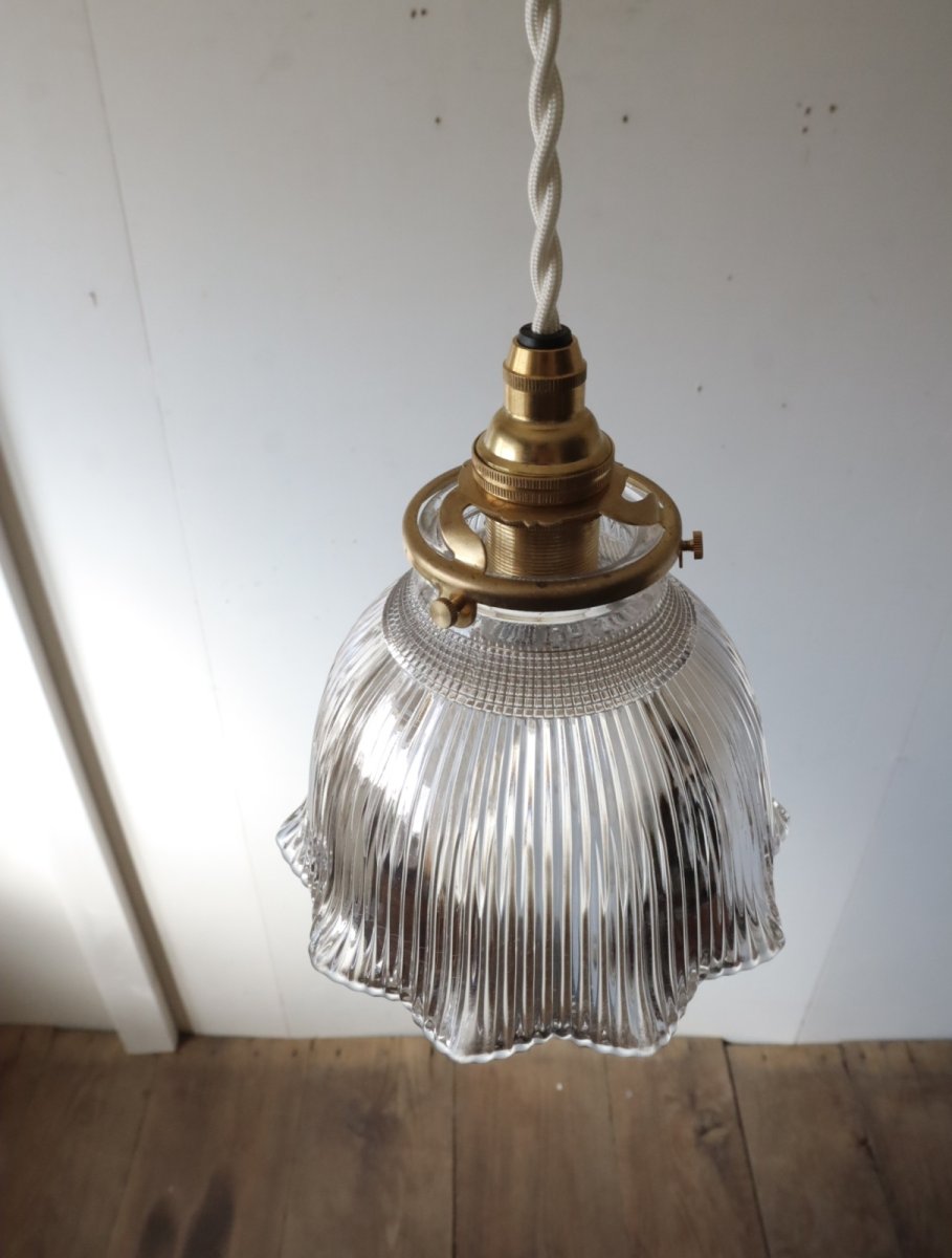 画像23: No.129　ホロフェーンUKシェードのペンダントライト (23)