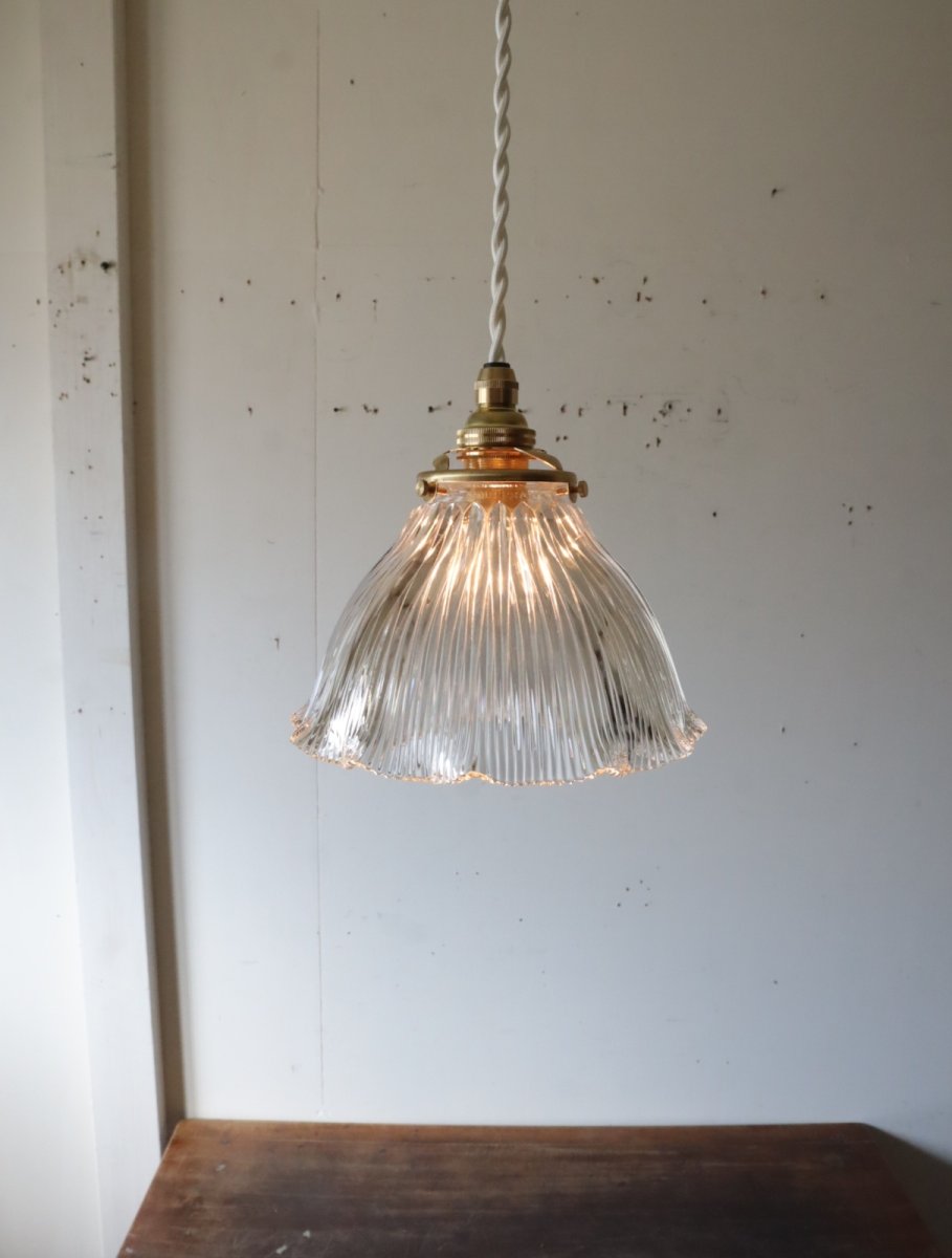 画像1: No.128　ホロフェーンシェードのペンダントライト (1)