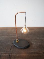 画像6: No.130　ガラス漏斗のスタンドライト (6)