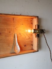 画像11: No.136　真鍮ソケットとクリップのライト(コード焦げ茶色) (11)