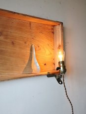 画像12: No.136　真鍮ソケットとクリップのライト(コード焦げ茶色) (12)