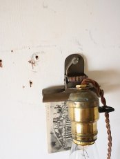 画像8: No.136　真鍮ソケットとクリップのライト(コード焦げ茶色) (8)