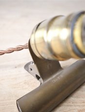 画像27: No.136　真鍮ソケットとクリップのライト(コード焦げ茶色) (27)