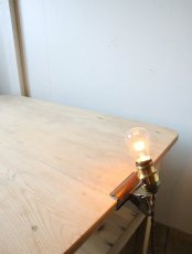 画像9: No.136　真鍮ソケットとクリップのライト(コード焦げ茶色) (9)