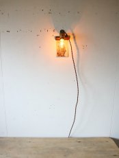 画像3: No.136　真鍮ソケットとクリップのライト(コード焦げ茶色) (3)