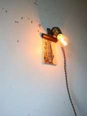 画像5: No.136　真鍮ソケットとクリップのライト(コード焦げ茶色) (5)