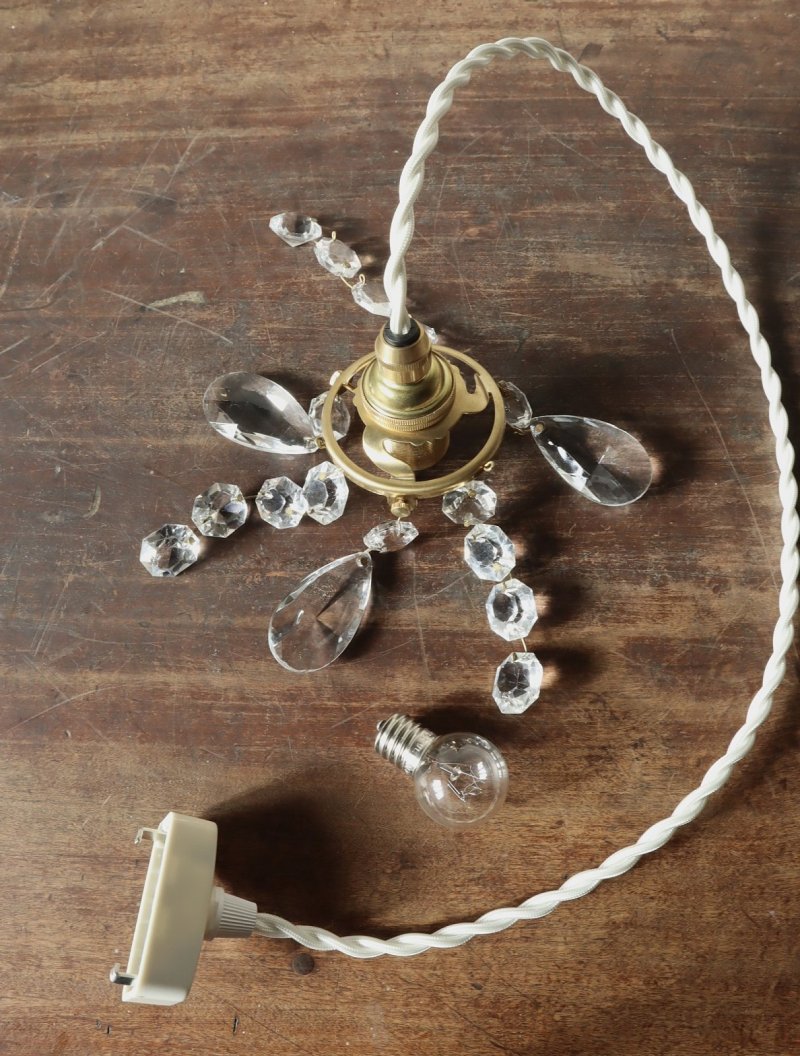 画像1: No.144 ミニシャンデリアのペンダントライト(E)