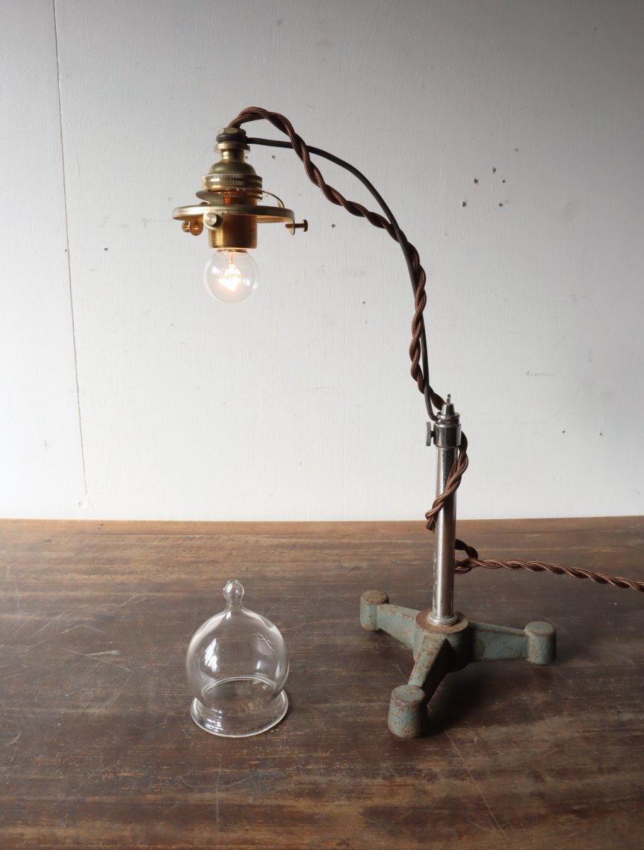 画像14: No.148　吸引ガラスのスタンドライト(コード焦げ茶) (14)