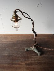 画像7: No.148　吸引ガラスのスタンドライト(コード焦げ茶) (7)