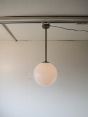 画像2: No.147　丸ガラスの天井付けライト (2)