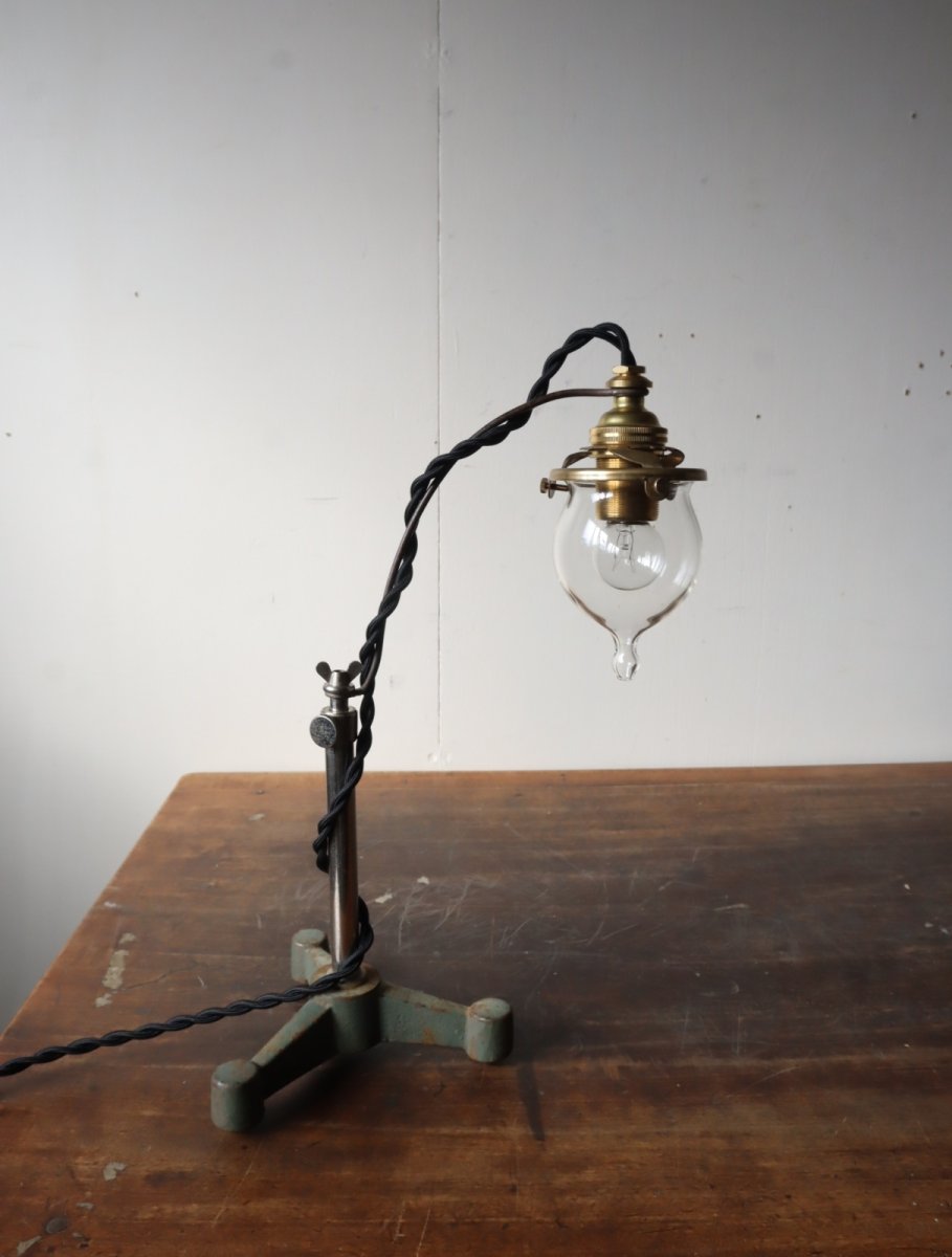 画像14: No.149　吸引ガラスのスタンドライト(コード黒色) (14)