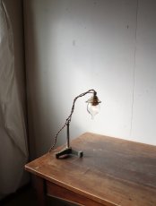 画像3: No.148　吸引ガラスのスタンドライト(コード焦げ茶) (3)