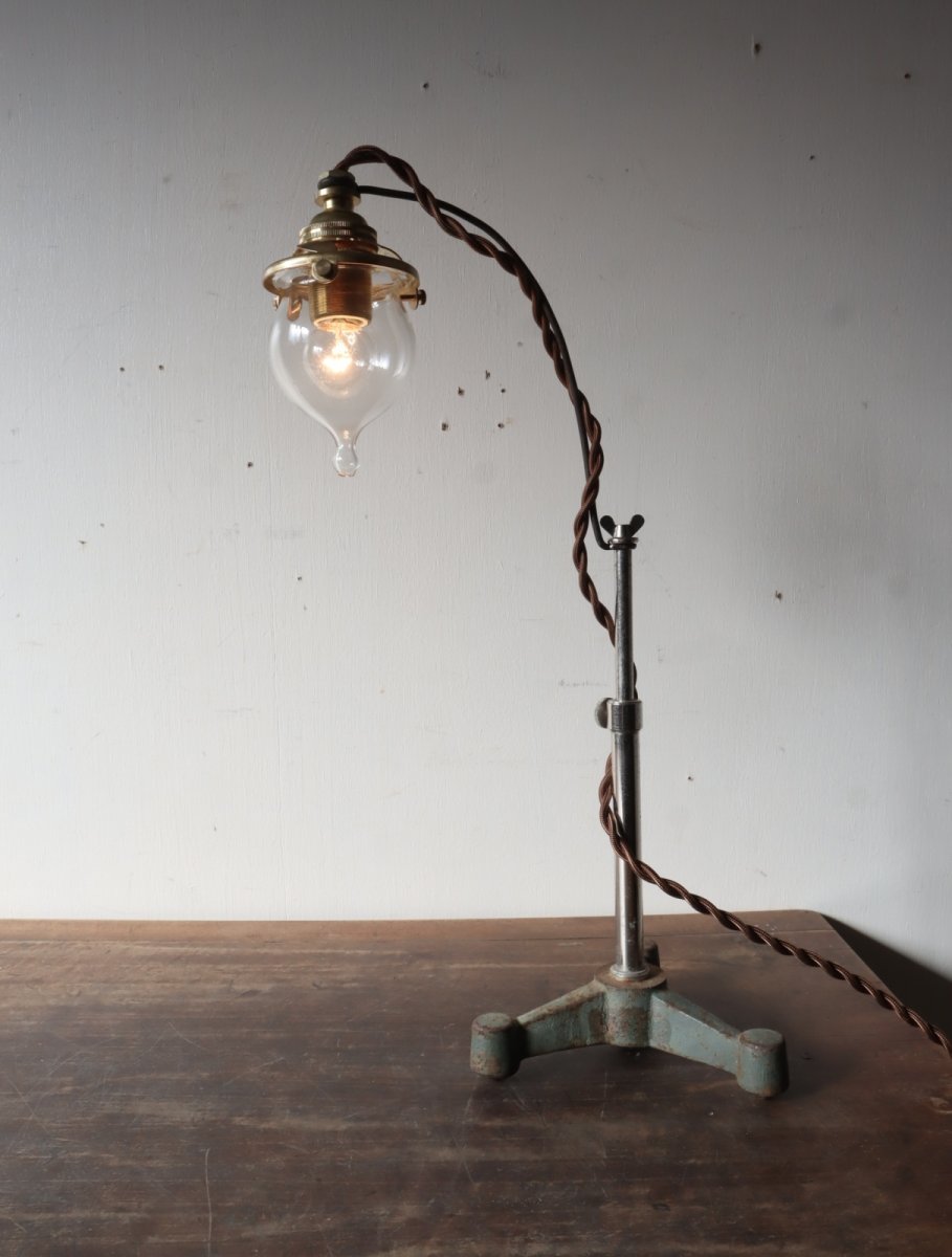 画像6: No.148　吸引ガラスのスタンドライト(コード焦げ茶) (6)