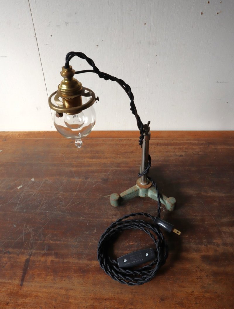 画像1: No.149 吸引ガラスのスタンドライト(コード黒色)